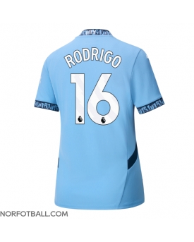 Billige Fotballdrakt Manchester City Rodri Hernandez #16 Replika Hjemmedrakt Dame 2024-25 Kortermet